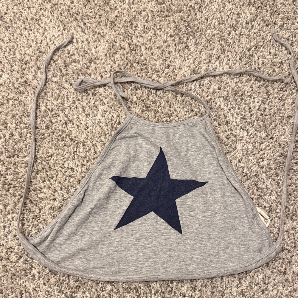 🍉 10 for $15 🍉 La Hearts Grey Halter Tank with Navy Star